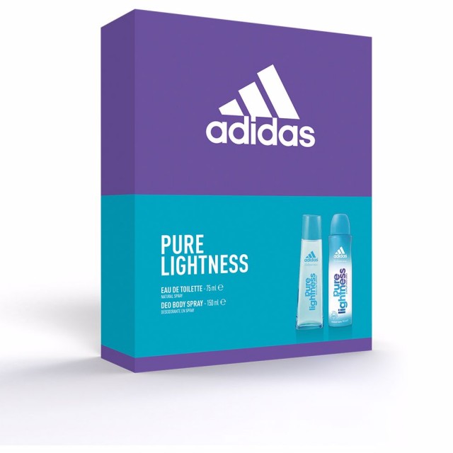 ADIDAS Pure Lightness For Women SET: EDT 75ml + deo spray 150ml